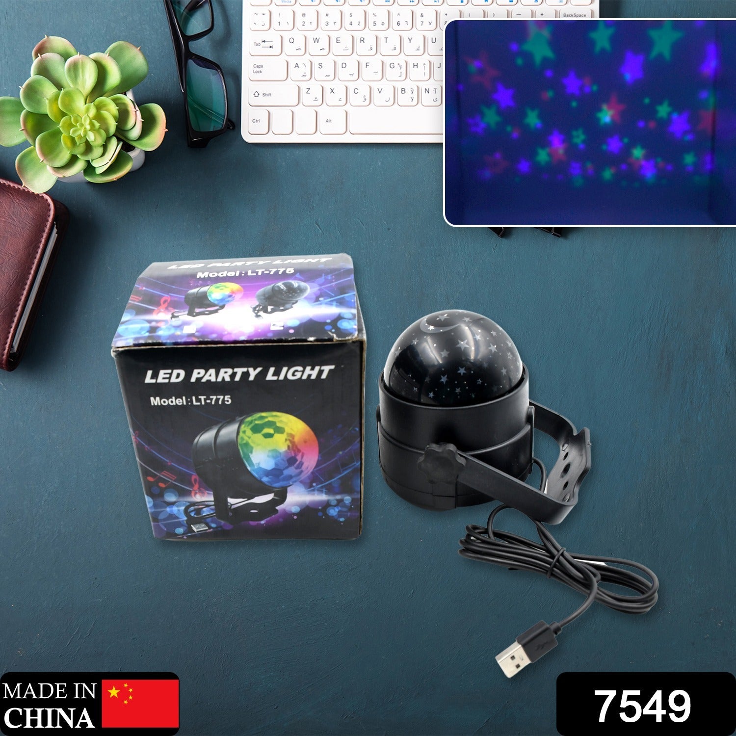 7549 DJ Light Party Disco Light for Home Party, Led Disco Ball Colors Pattern & Modes Dancing Light for Room Rotating Bulb Magic Lights for Diwali, Wedding Holiday Party, Party Gift Kids Birthday 7549 DJ Light Party Disco Light for Home Party, Led Disco Ball Colors Pattern & Modes Dancing Light for Room Rotating Bulb Magic Lights for Diwali, Wedding Holiday Party, Party Gift Kids Birthday